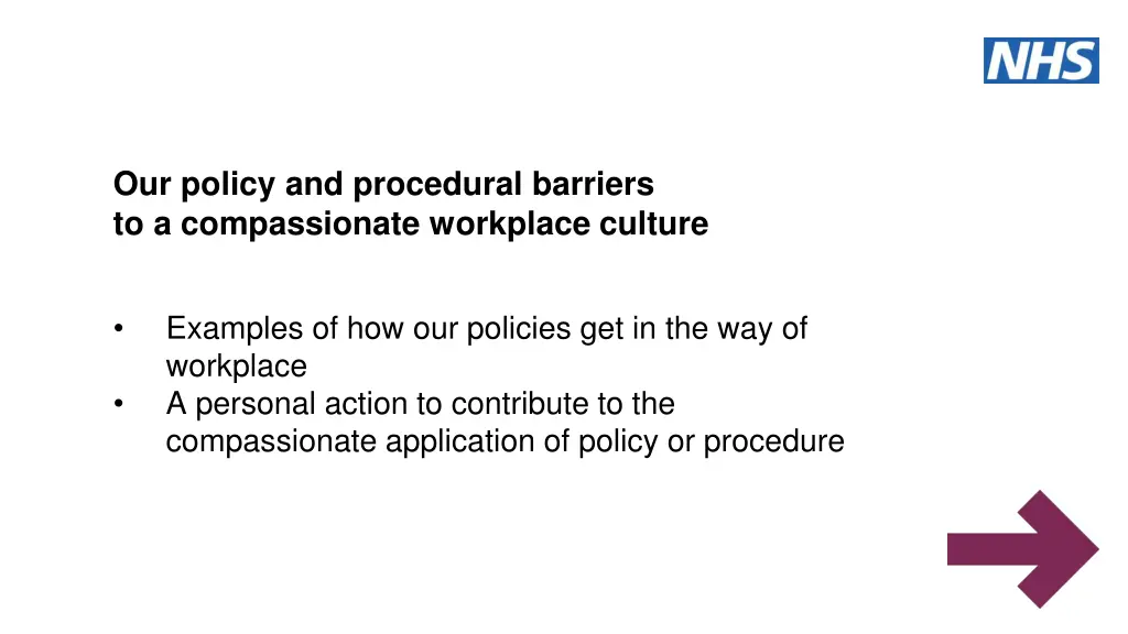 our policy and procedural barriers