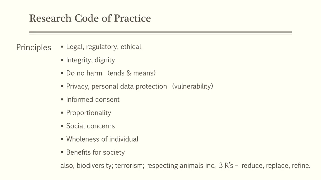 research code of practice