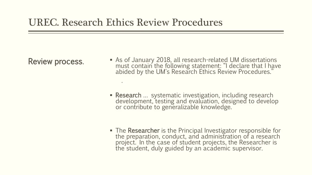 urec research ethics review procedures