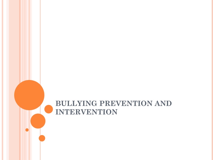 bullying prevention and intervention