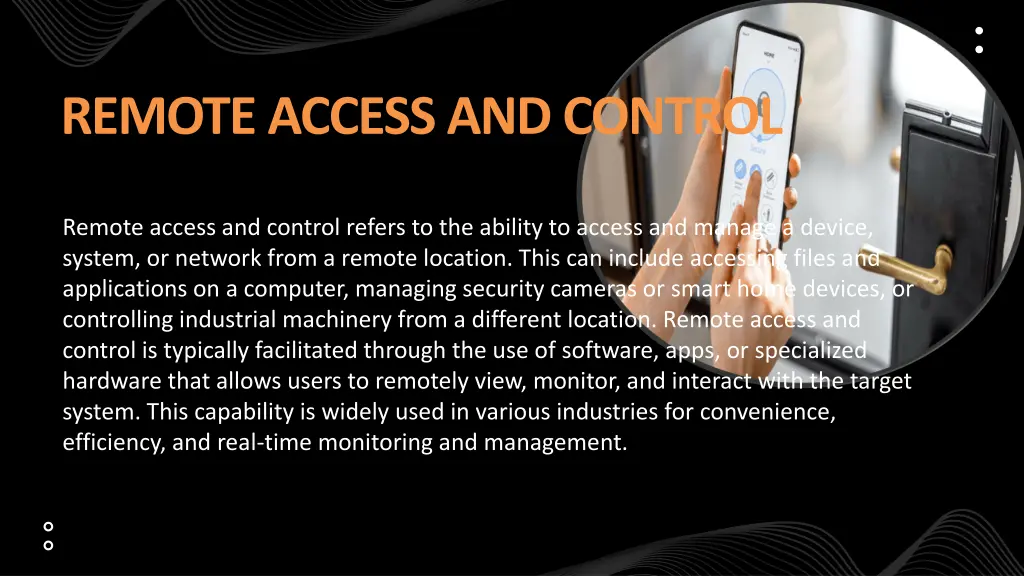 remote access and control