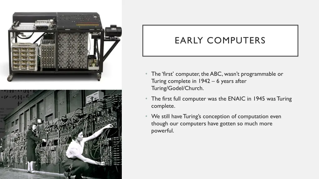 early computers