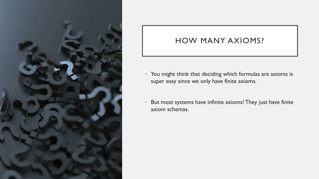 how many axioms