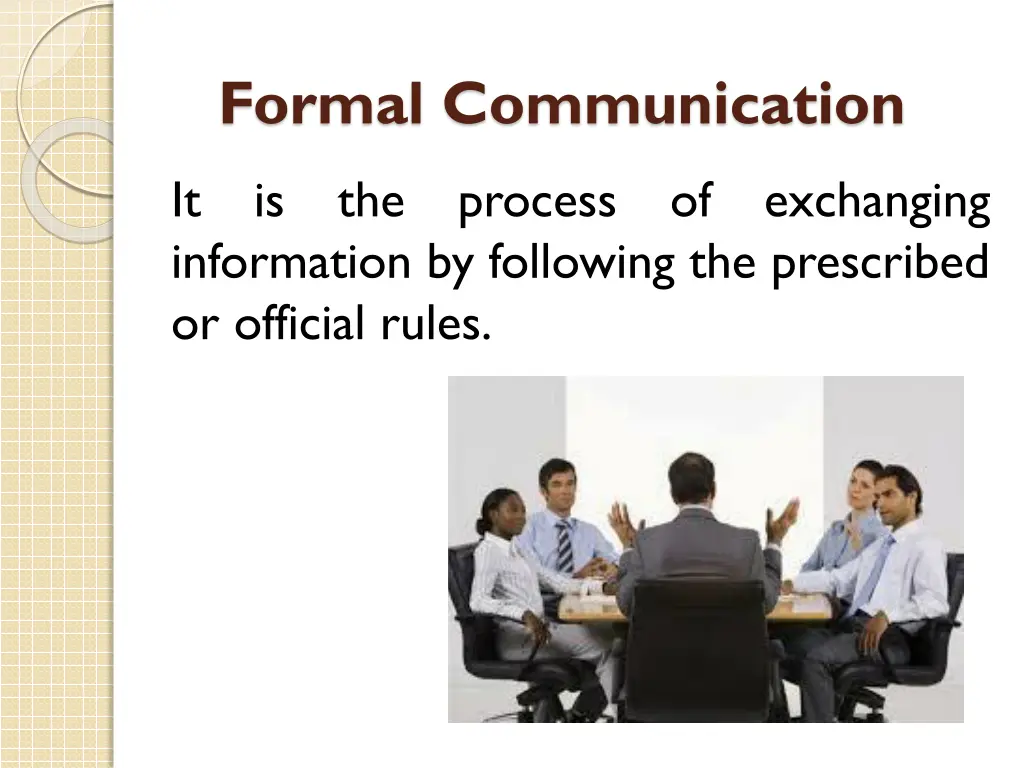 formal communication