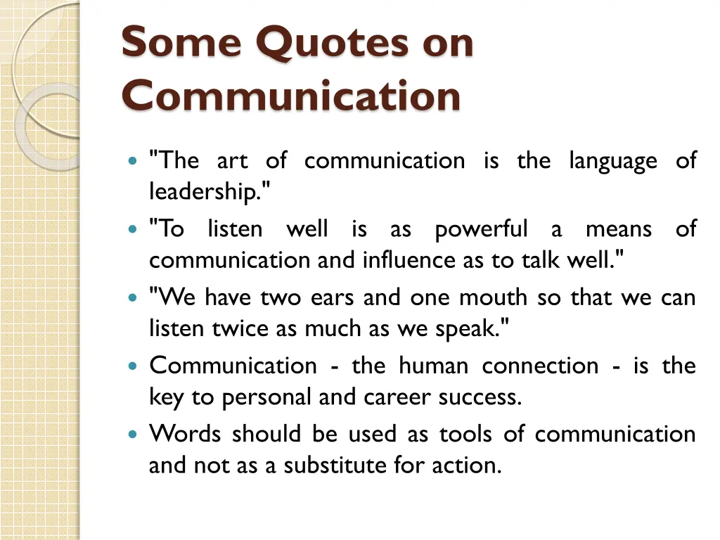 some quotes on communication