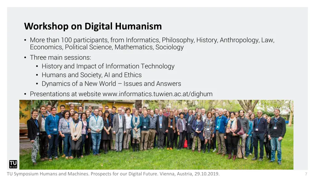 workshop on digital humanism