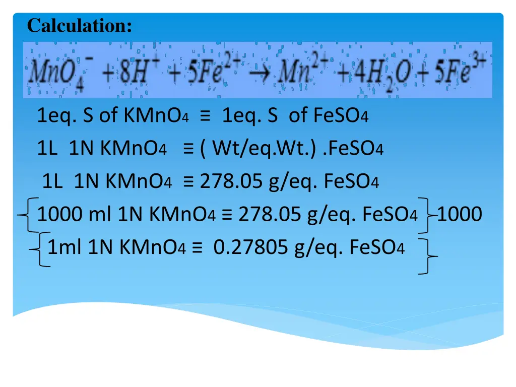 calculation