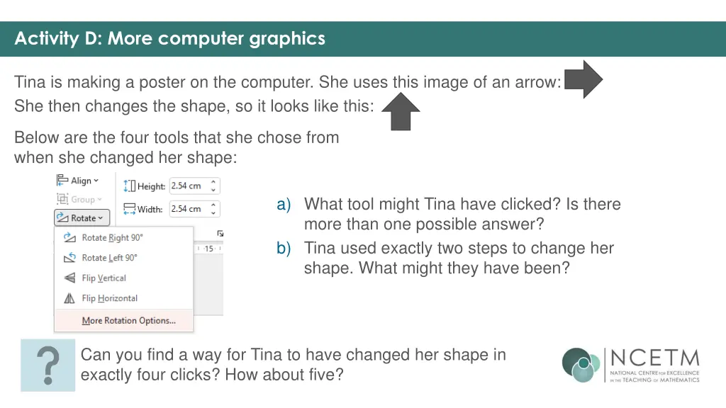 activity d more computer graphics