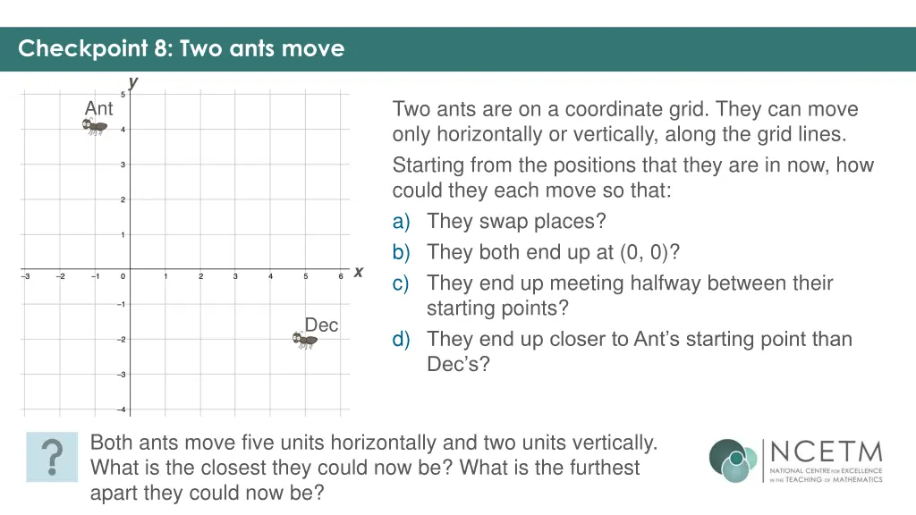 checkpoint 8 two ants move