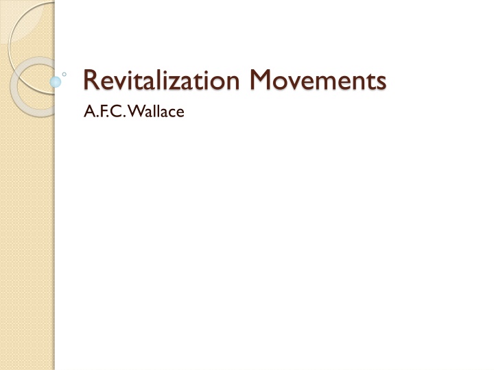 revitalization movements a f c wallace