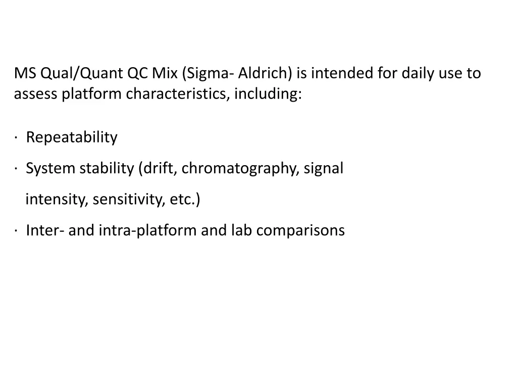 ms qual quant qc mix sigma aldrich is intended