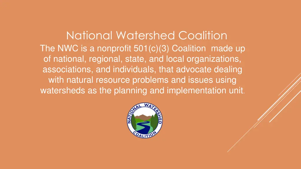 national watershed coalition