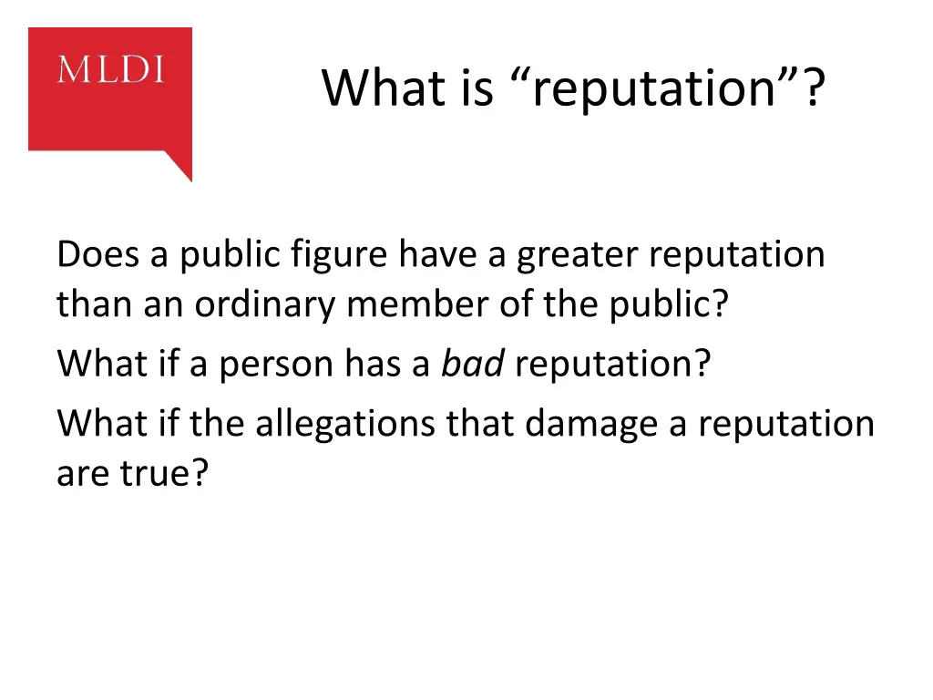 what is reputation