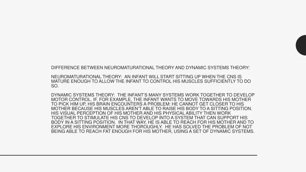 difference between neuromaturational theory