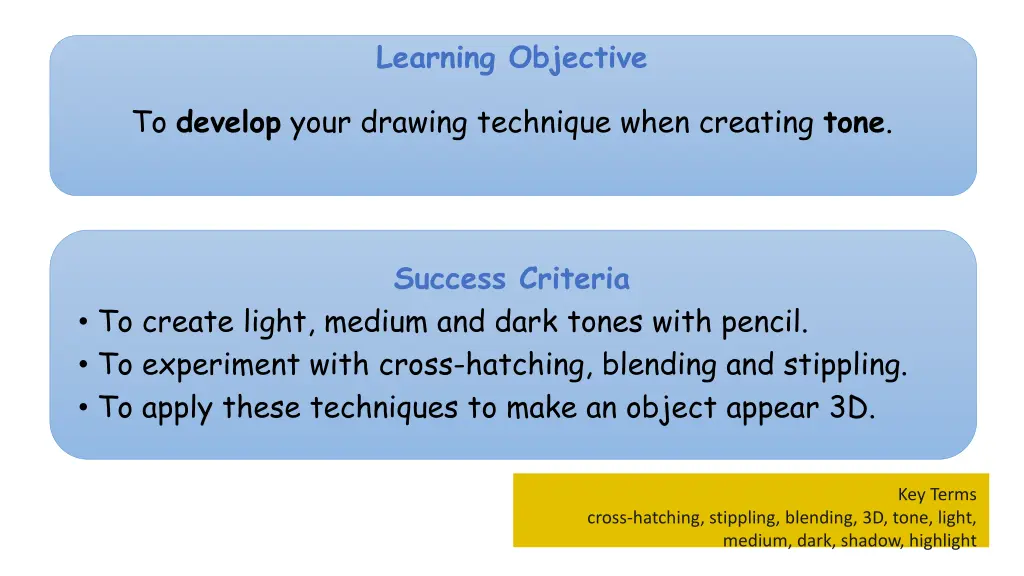 learning objective