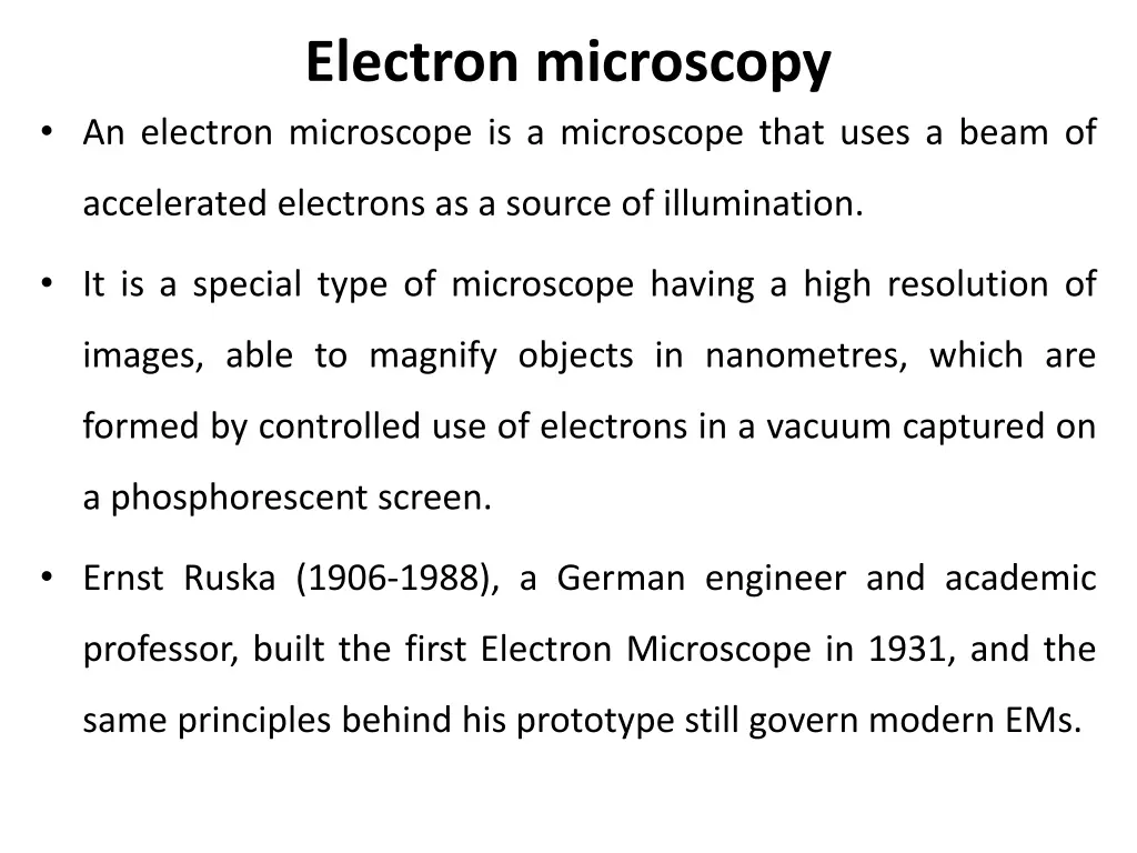 electron microscopy