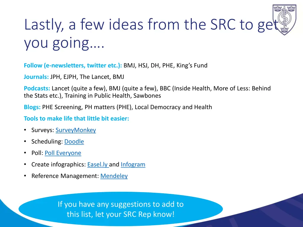 lastly a few ideas from the src to get you going