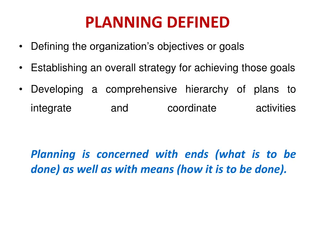 planning defined