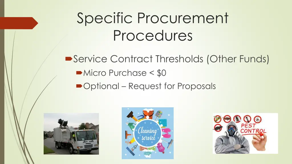 specific procurement procedures 3