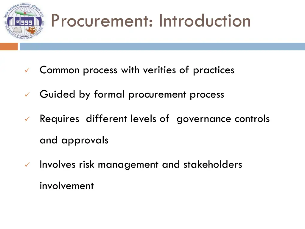 procurement introduction