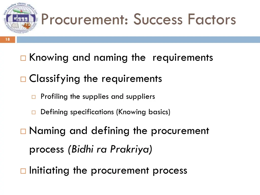 procurement success factors 1