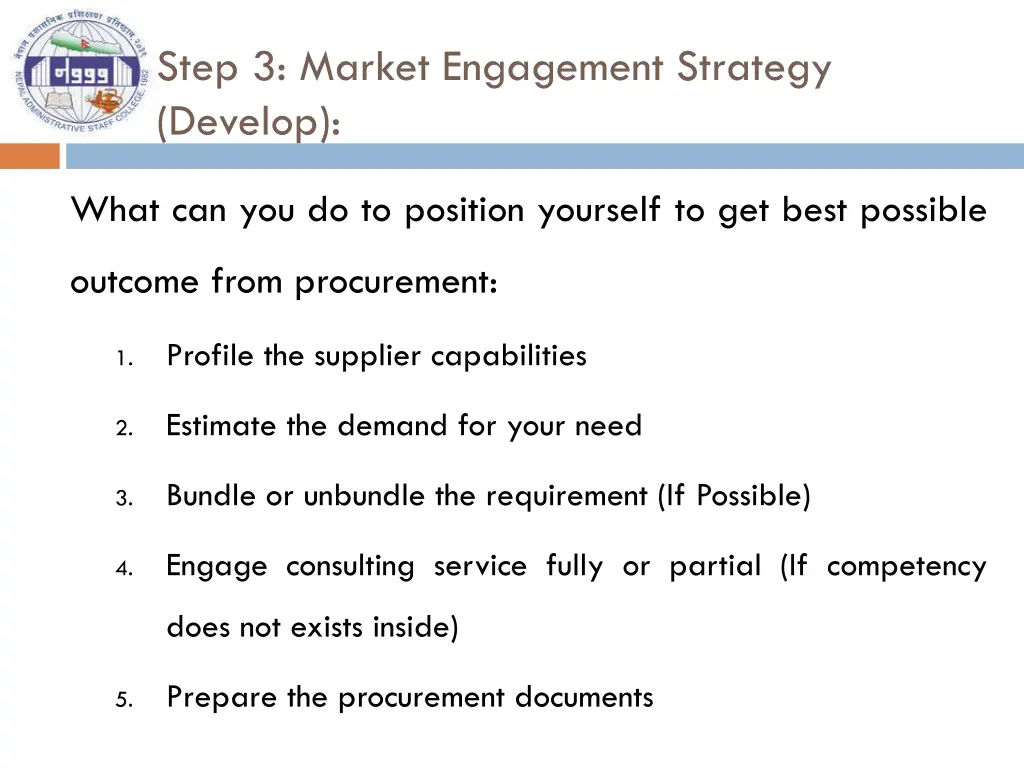 step 3 market engagement strategy develop