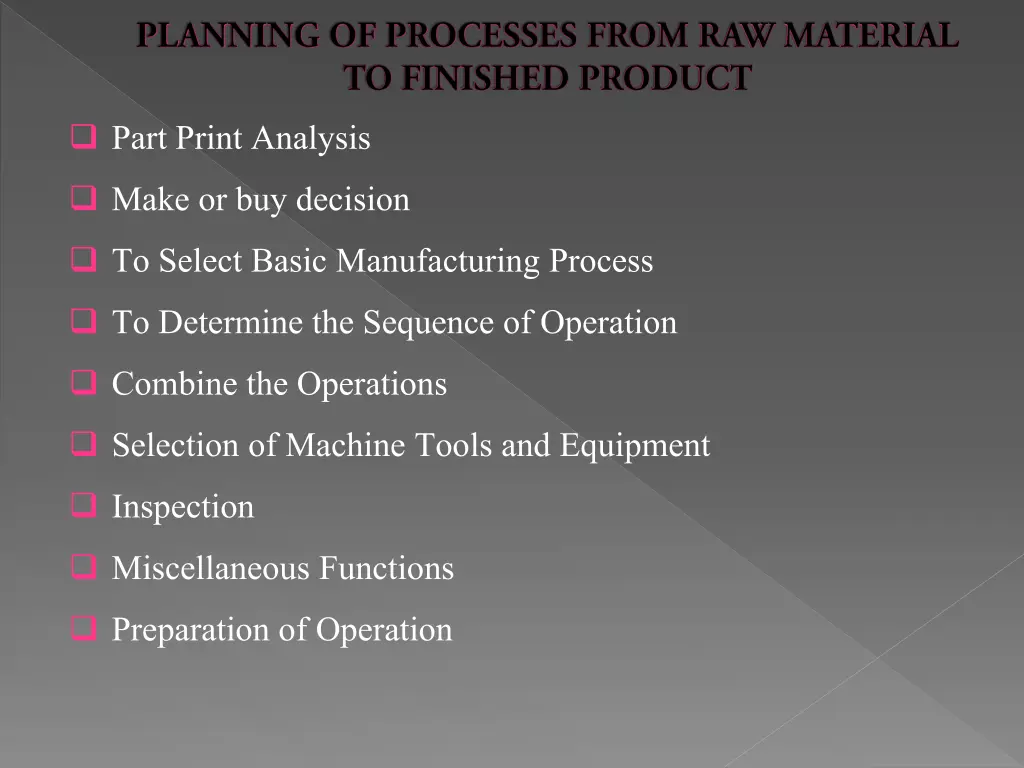 part print analysis make or buy decision