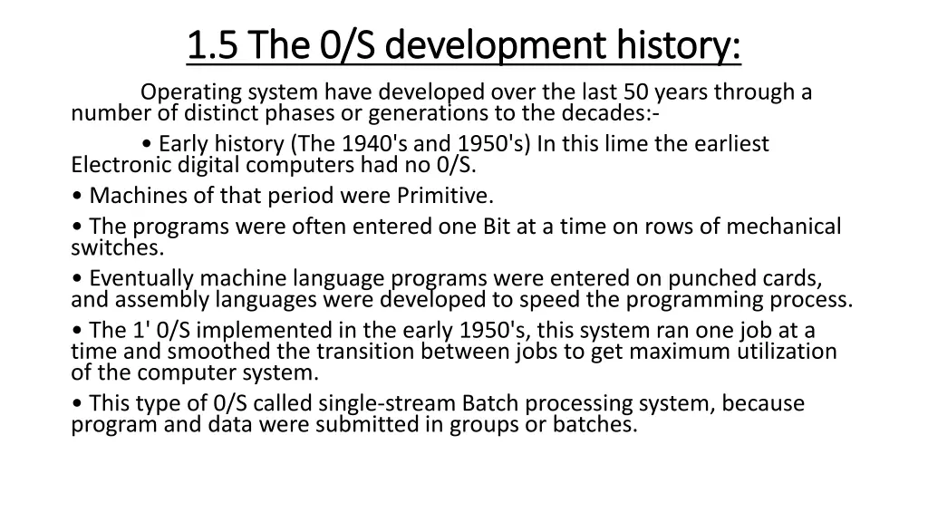 1 5 1 5 the the 0 0 s development history