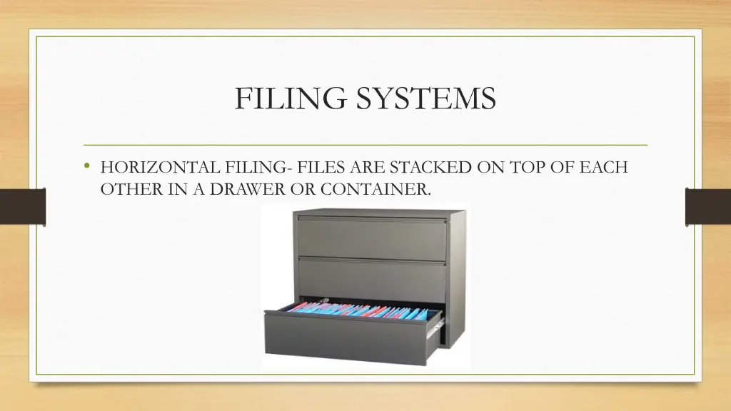 filing systems