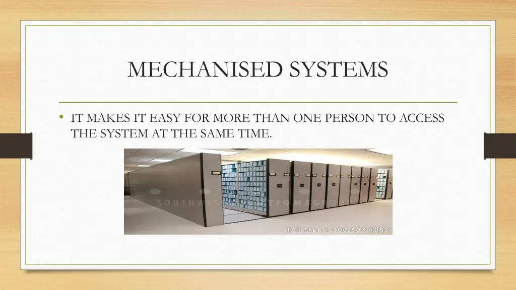 mechanised systems