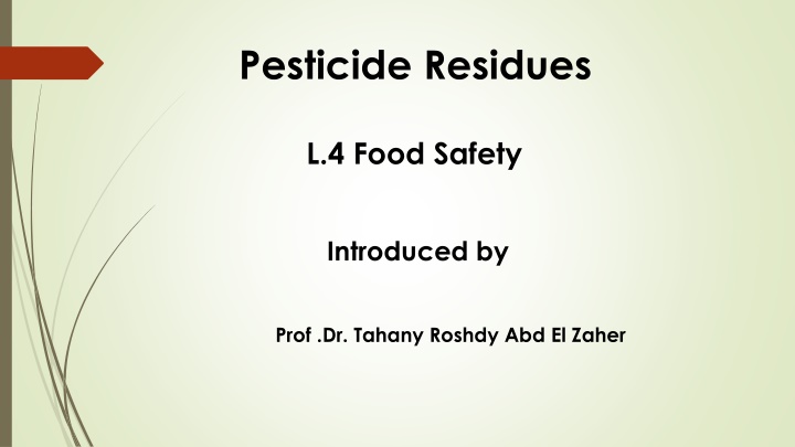 pesticide residues