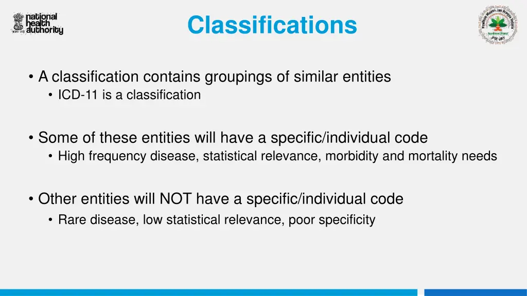 classifications