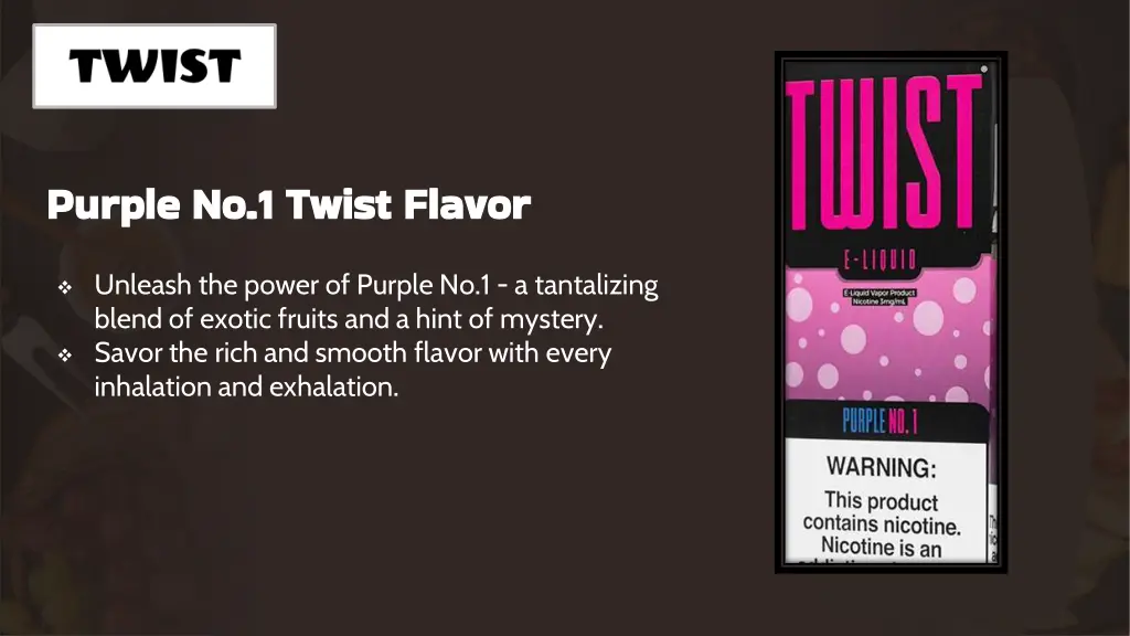 purple no 1 twist flavor purple no 1 twist flavor