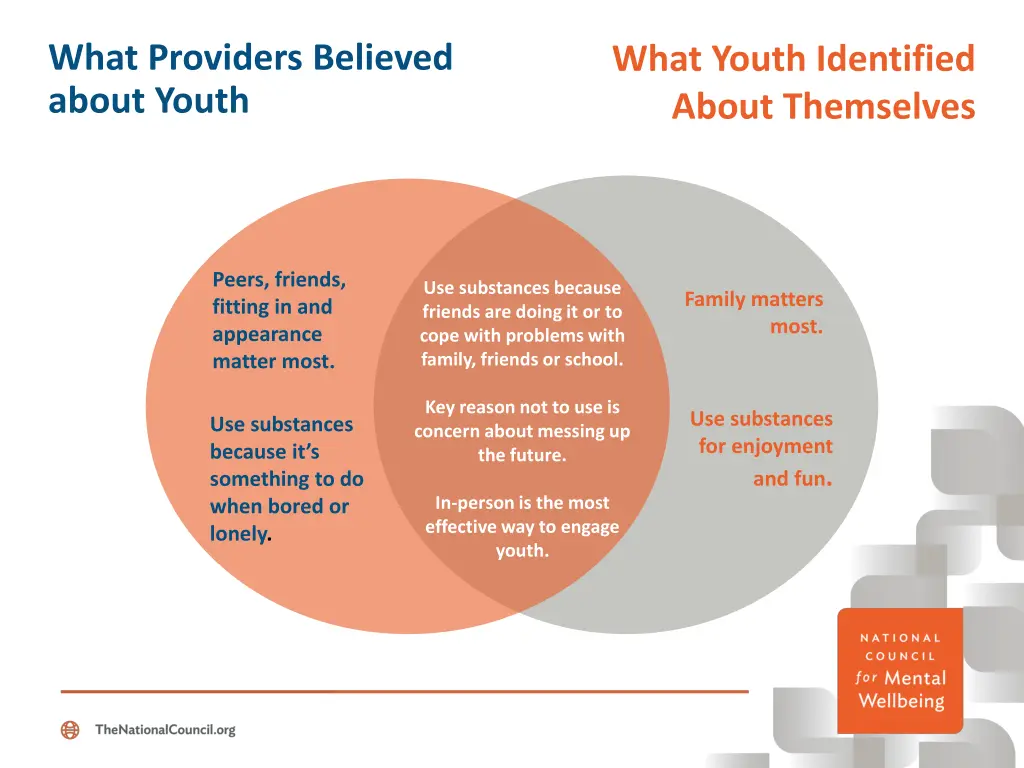 what providers believed about youth