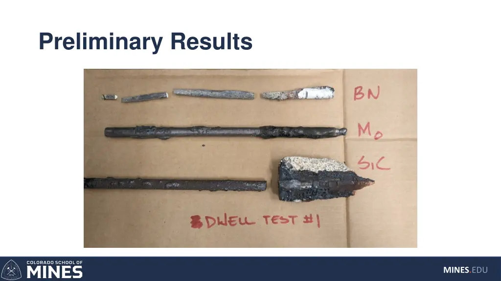 preliminary results