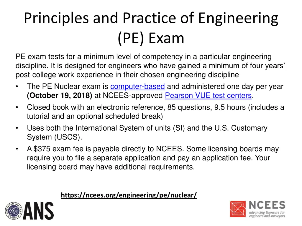 principles and practice of engineering pe exam