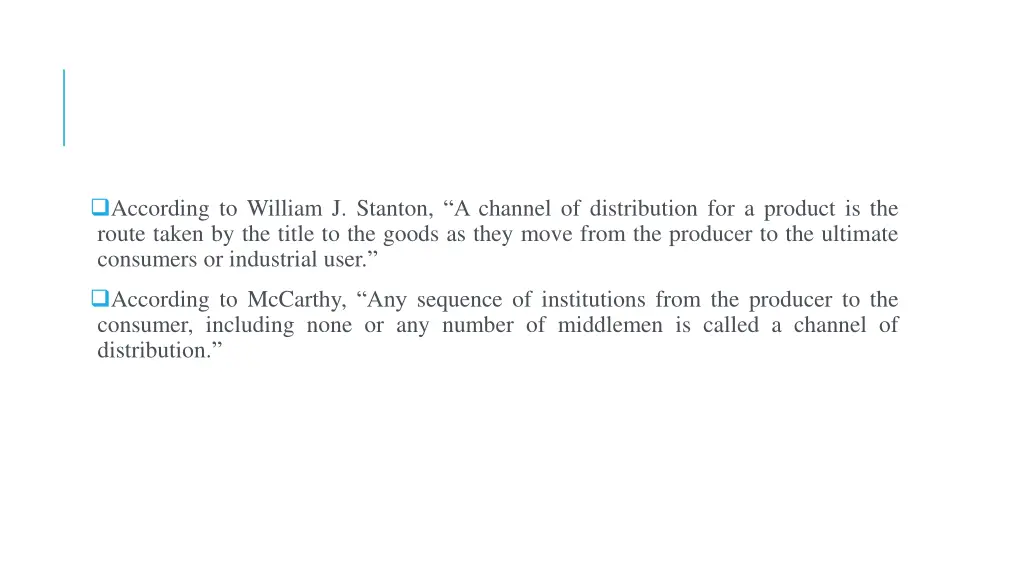 according to william j stanton a channel