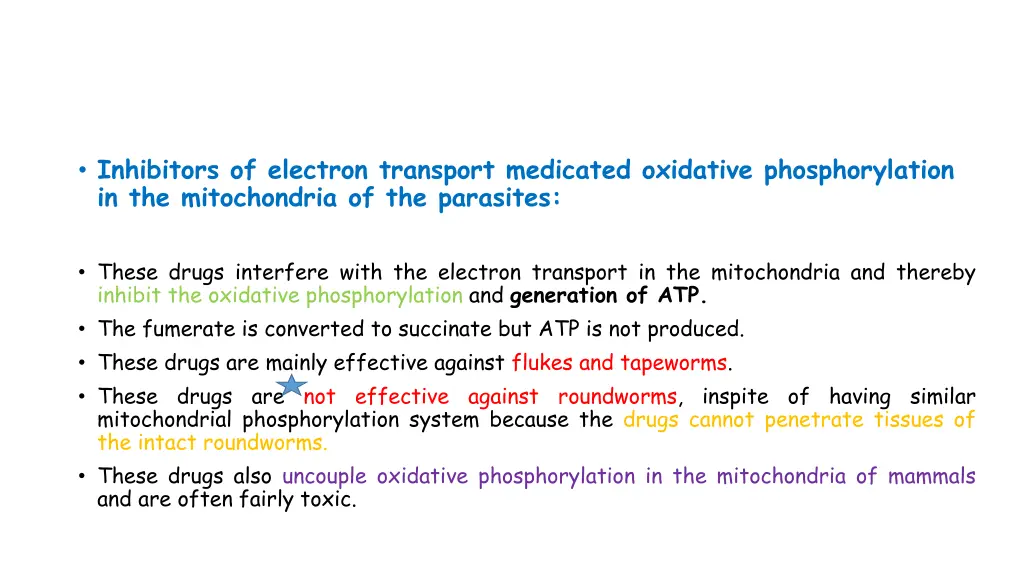 inhibitors of electron transport medicated