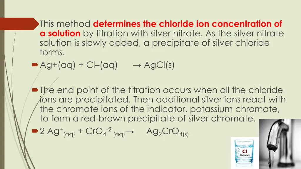 this method determines the chloride