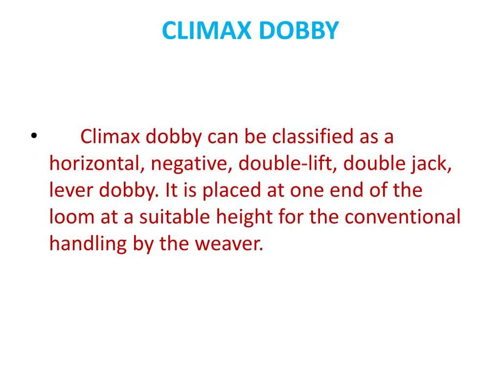 climax dobby