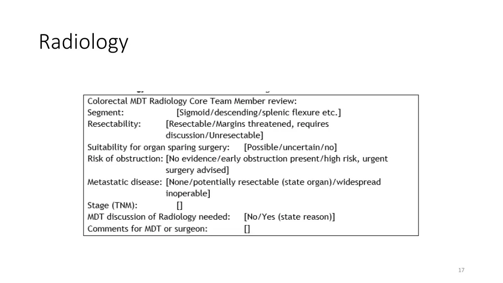 radiology