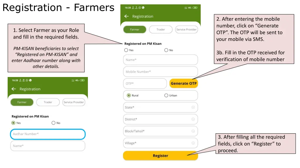 registration farmers