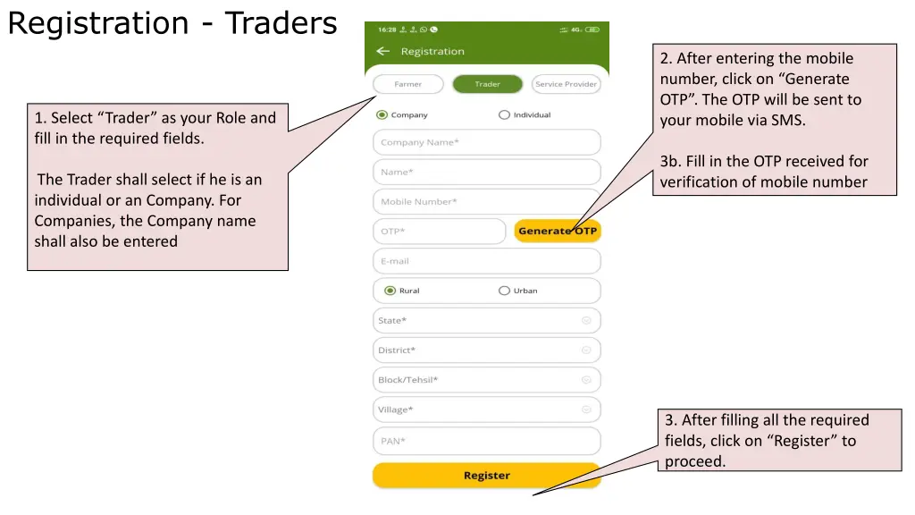 registration traders