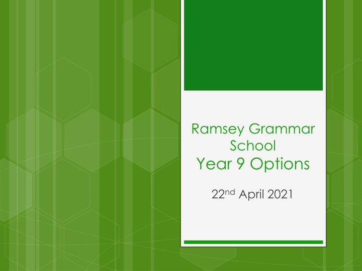 ramsey grammar school year 9 options