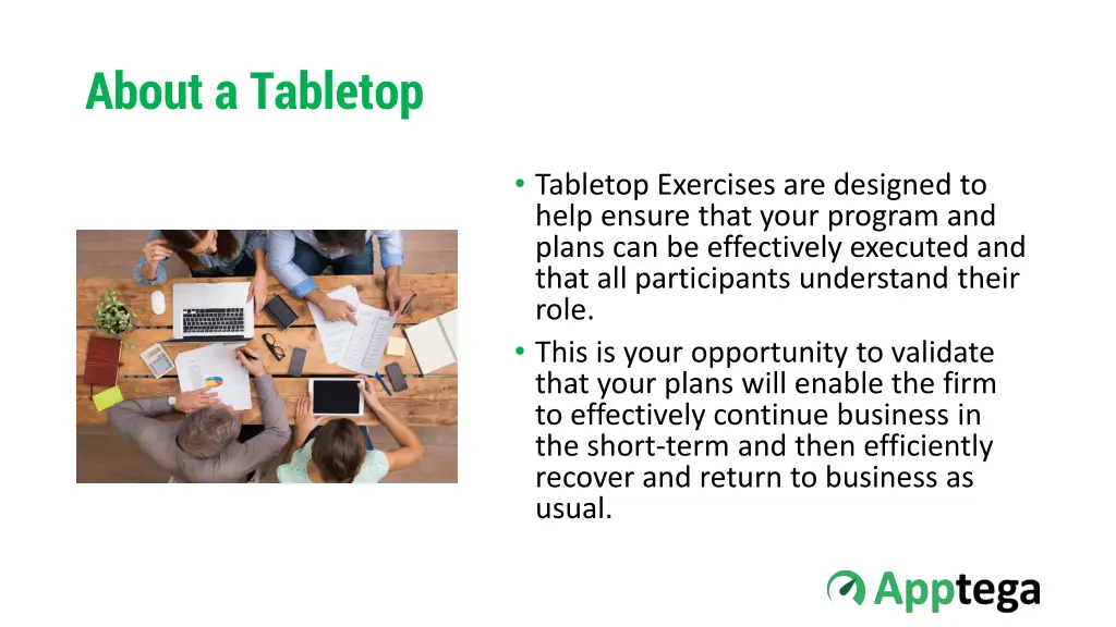 about a tabletop