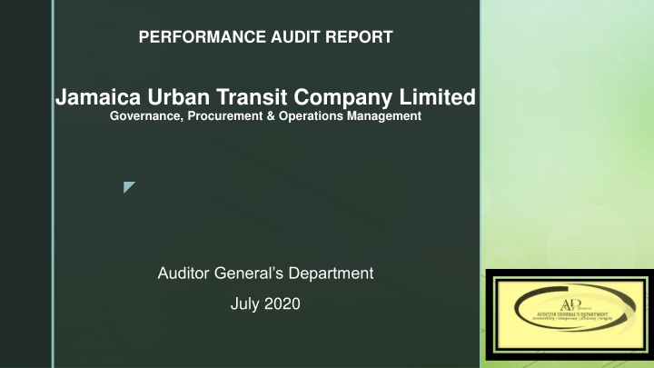 performance audit report