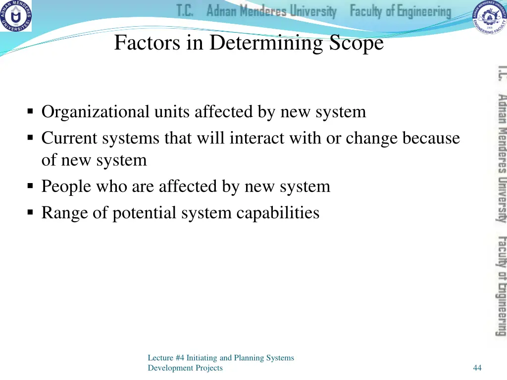 factors in determining scope