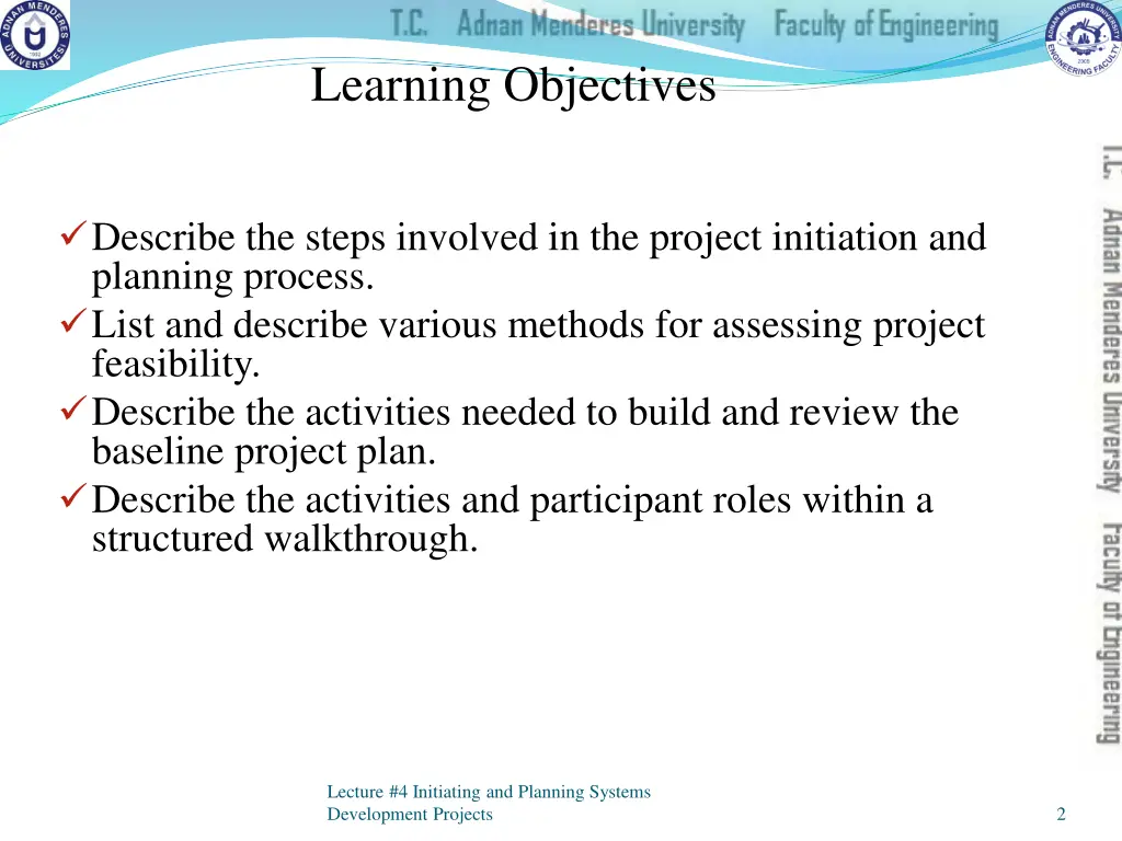 learning objectives