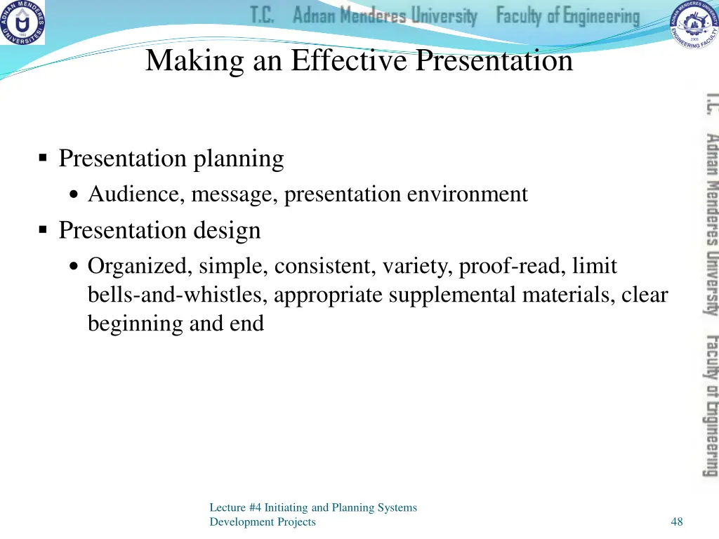 making an effective presentation