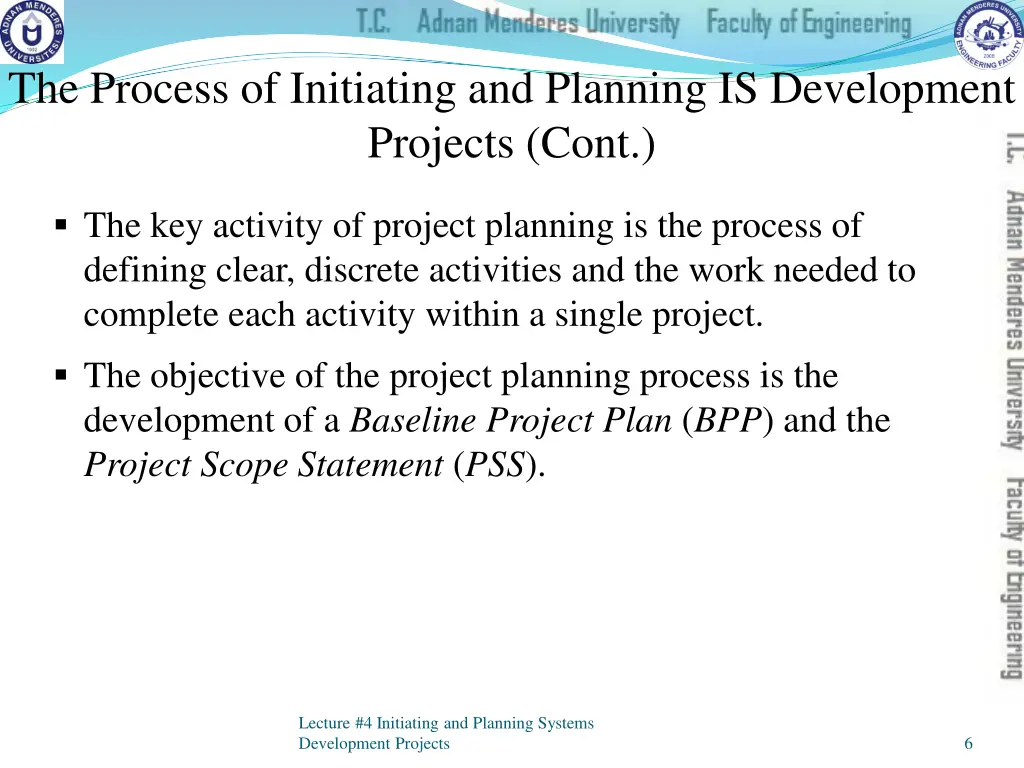 the process of initiating and planning 2